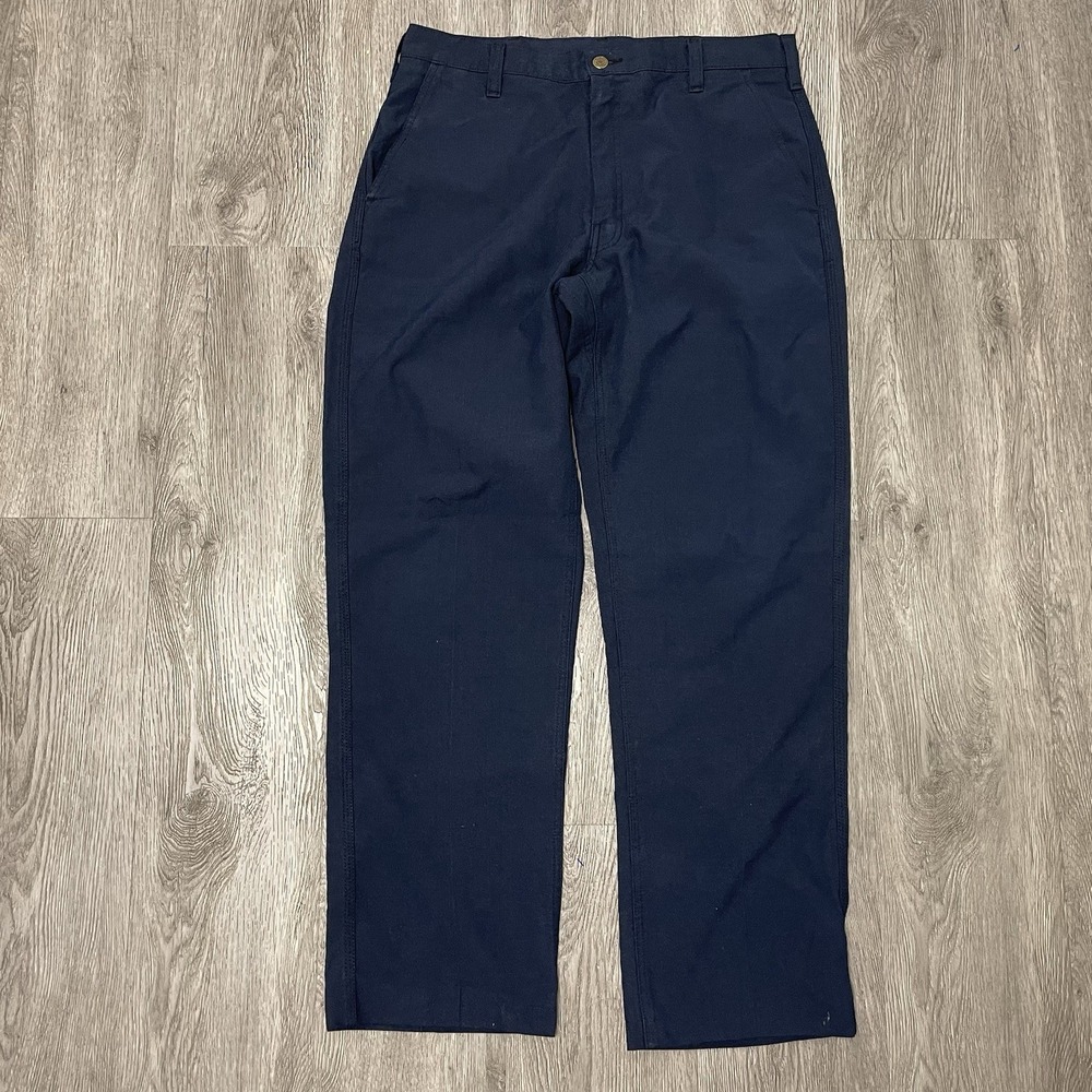 Workrite Pants Mens 34x30 Blue FR NMX75 Nomex HRC1 Work Uniform Fire Arc 1